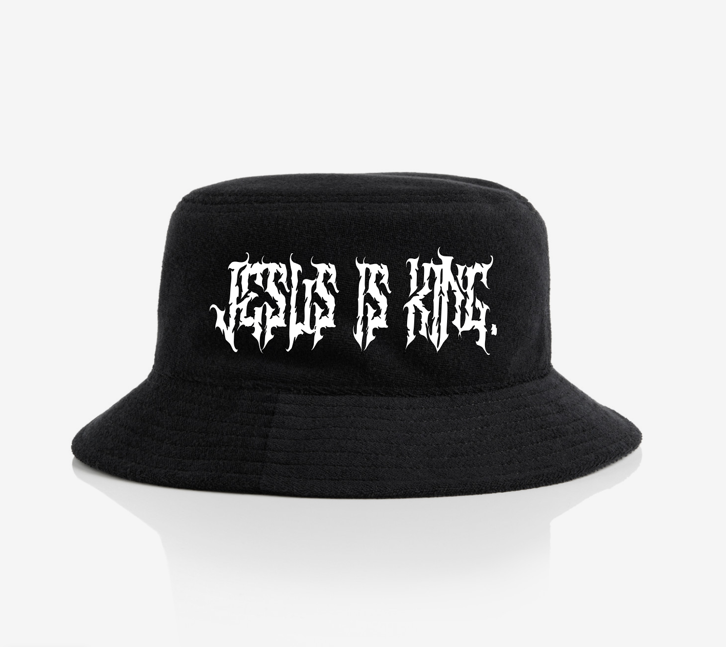 JESUS IS KING - Bucket Hat Black