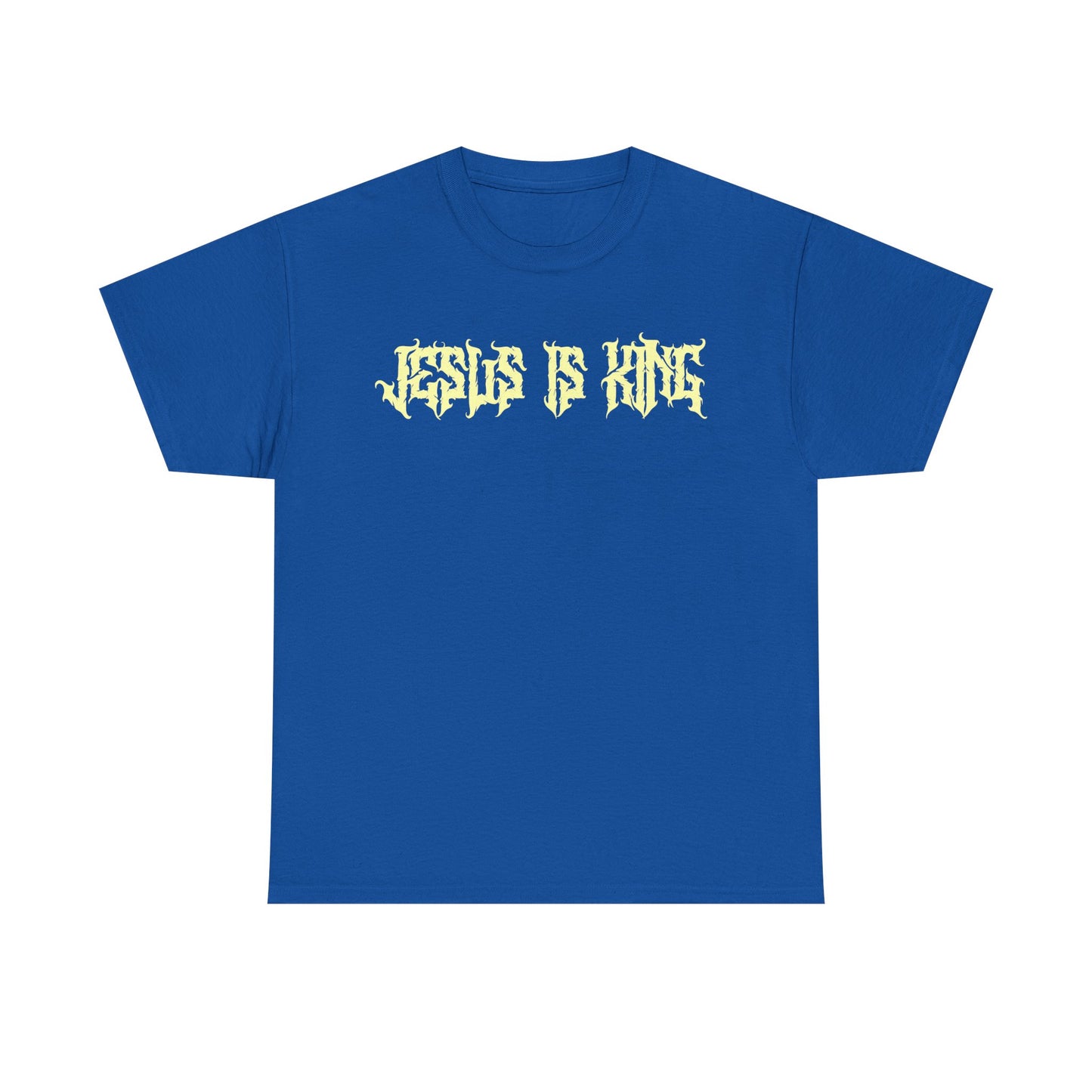 Jesus Is King Tee - Royal Blue