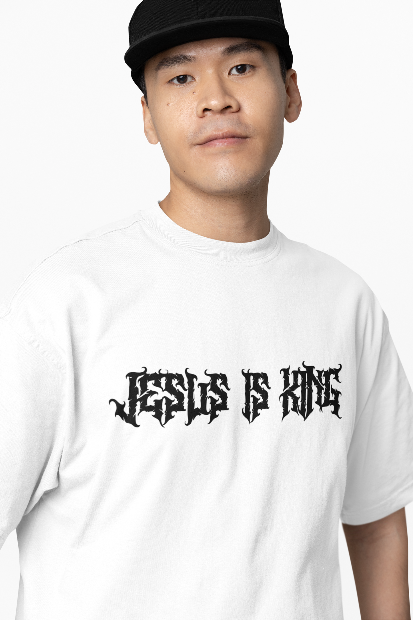 Jesus Is King Tee -White