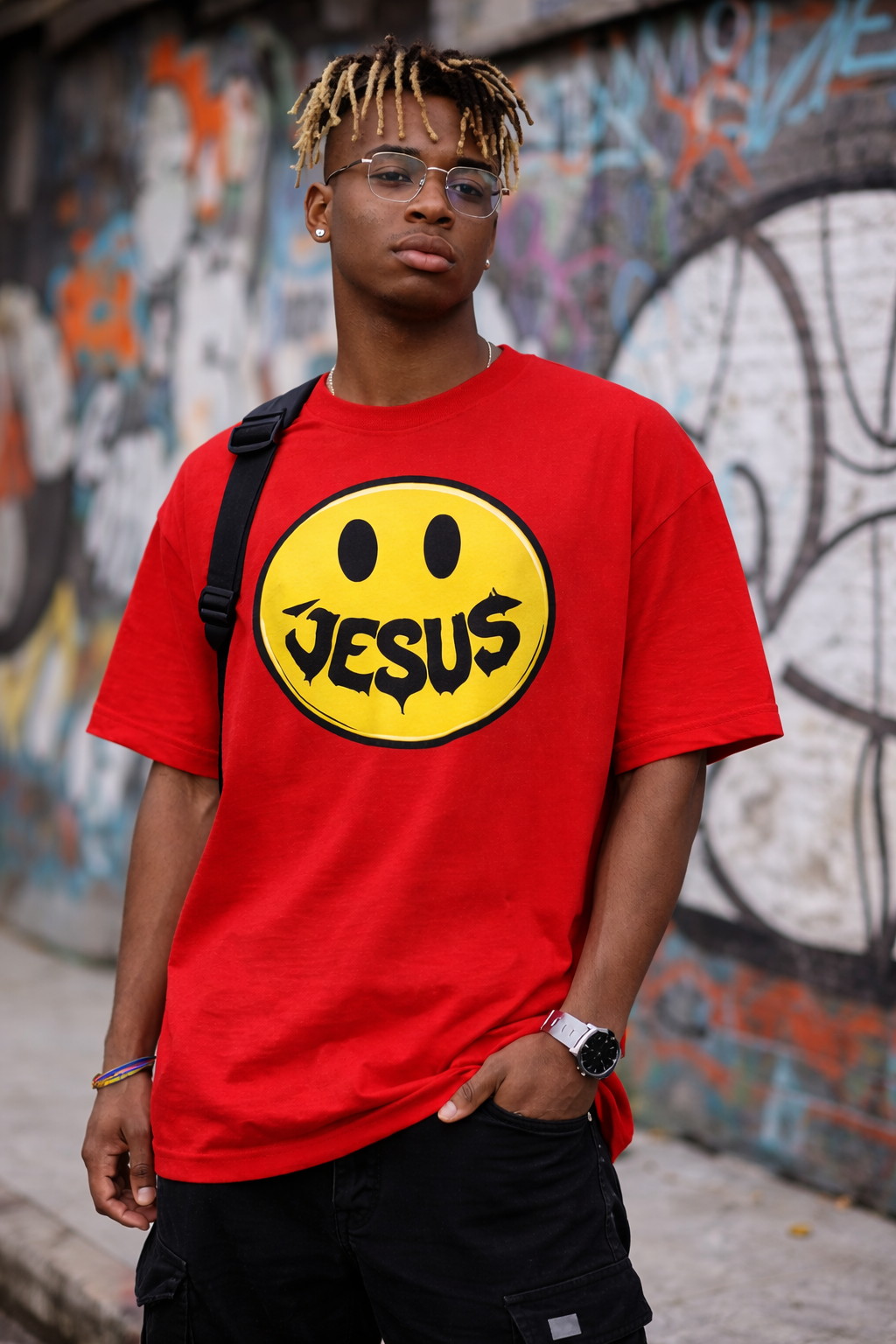 Joy in Jesus Tee - Red