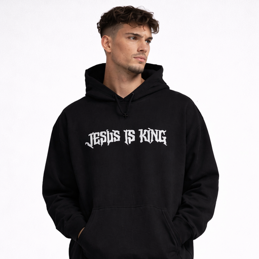 Jesus Is King Hoodie - Black