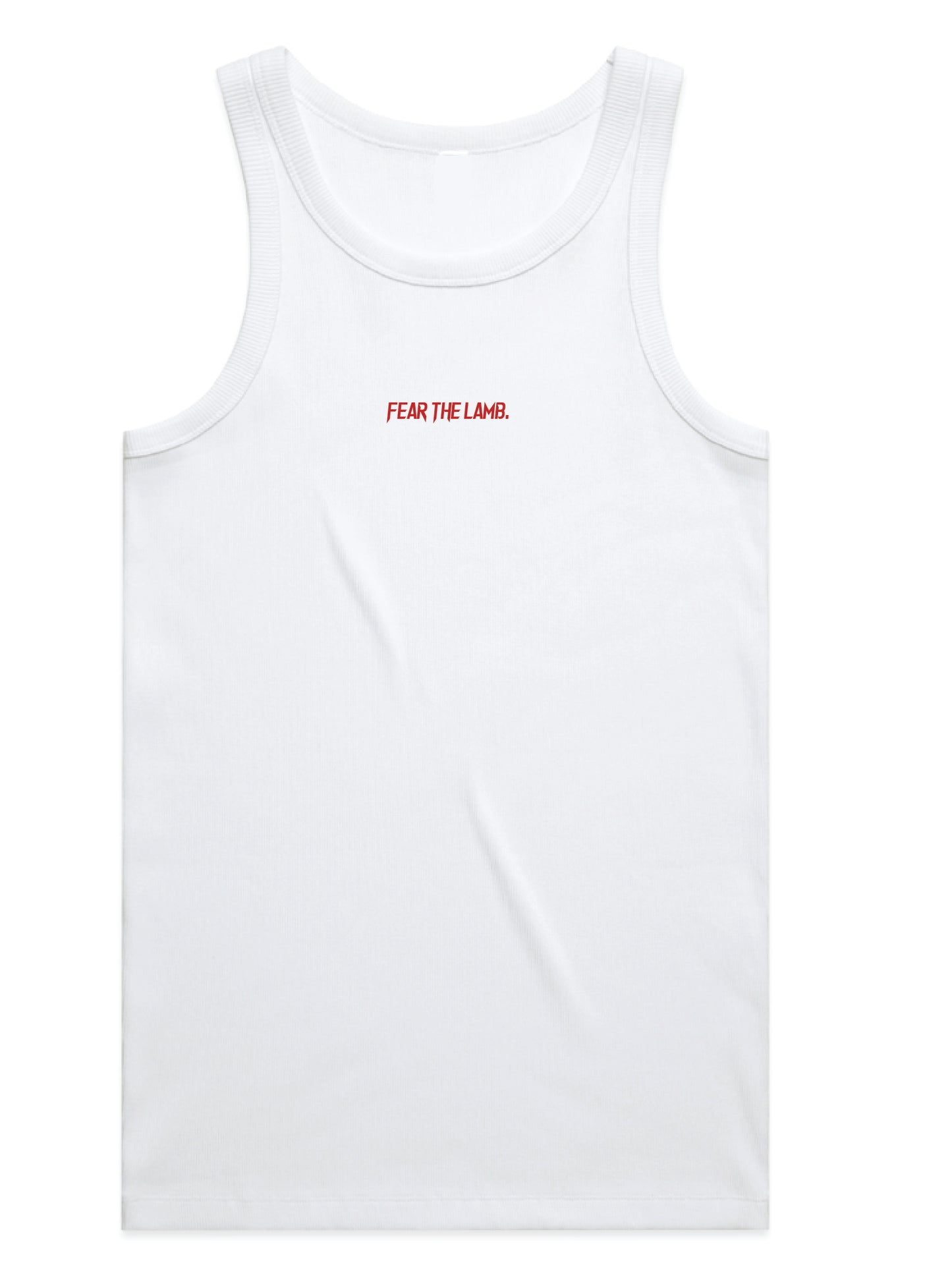 FEAR THE LAMB Tank - White