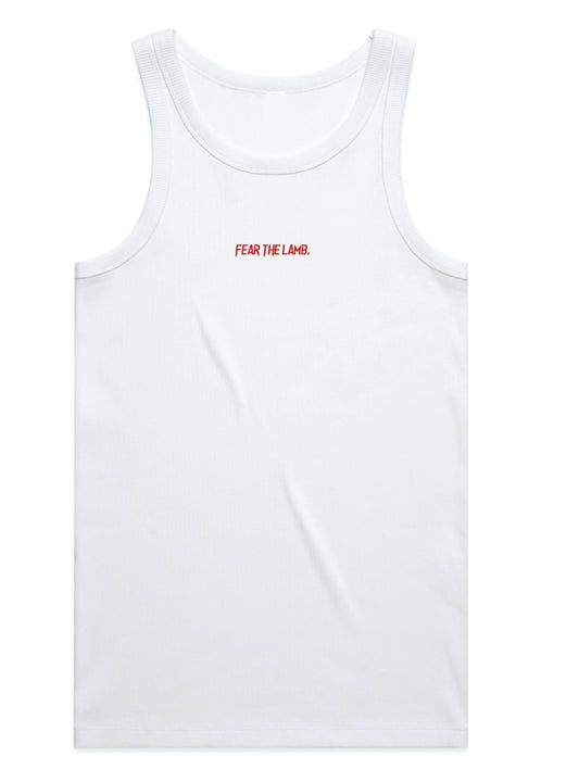 FEAR THE LAMB Tank - White